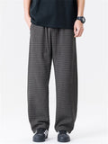 Men's Grunge Style Plaid Loose Fit Scimitar Pants
