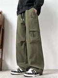 ‌Men's American Style Loose Fit Utility Cargo Pants with Pockets Streetwear‌
