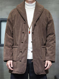 Men's Vintage Corduroy Warm Chinese Style Cotton-padded Coats