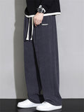 Men's Casual Loose Mid-waist Corduroy Jogger Pants