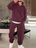 ‌Mens Autumn Trendy Comfy Loose Fit Hooded Tracksuit Outfits