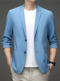 Men's Casual Solid Color 3/4 Sleeve Single Breasted Suit Jackets