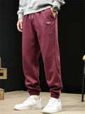 ‌Men's Autumn Retro Striped Loose Fit Workwear Jogger Pants Casual Daily Wear‌