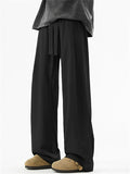 ‌Men's Spring Korean Style Drape High Waist Straight Leg Pants