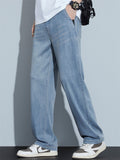 Men's Summer Comfortable Loose Straight Leg Retro Denim Pants