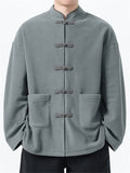 Men's Autumn Soft Chinese Style Buttons Tangsuit Jackets