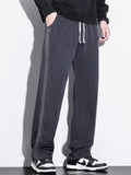 Men's Casual Straight Leg Side Patchwork Pants