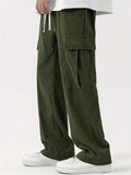 Men's High Street Corduroy Wide Leg Cargo Pants