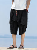 Men's Summer Ripped Asymmetric Capri Pants