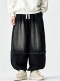Men's Autumn Japanese Style Vintage Loose Harem Wide Leg Baggy Jeans