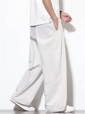 Men's Summer Trendy Solid Color Casual Wide Leg Pants