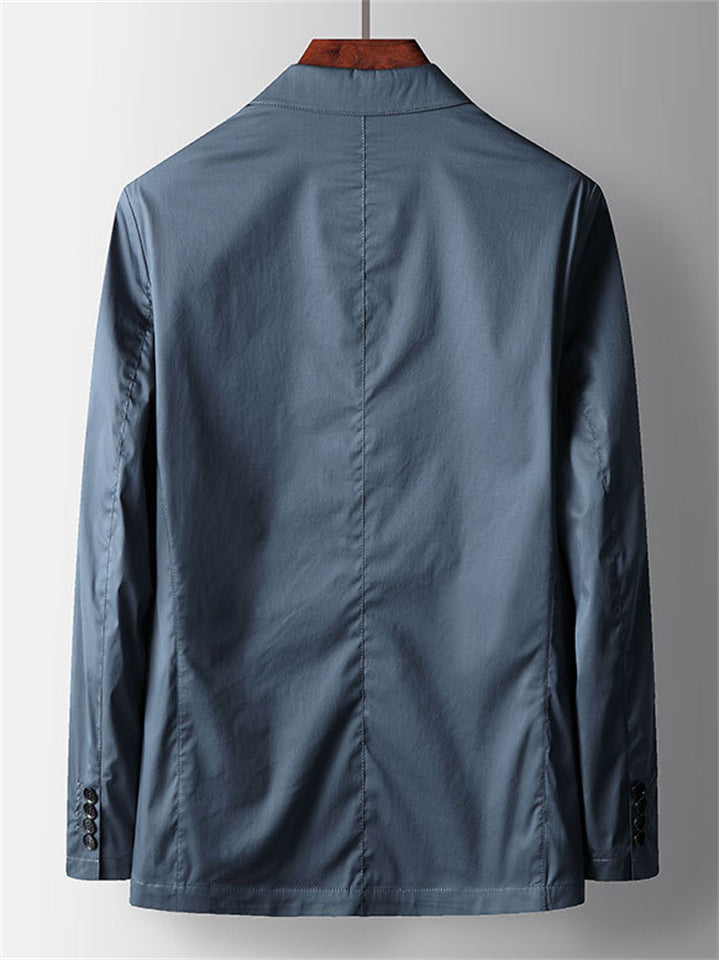 Men's Autumn Single Breasted Solid Color Casual Suit Jackets