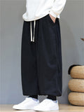 Men's Comfortable Corduroy Drawstring Loose-Fit Harem Jogger Pants
