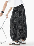 Men's Summer Casual Ethnic Style Print Bloomers Jogging Pants