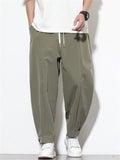 Men's Casual Solid Color Drawstring Harem Pants