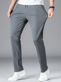 Men's Quick Dry Breathable Casual Ice Silk Straight Leg Pants