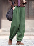 Female Comfy Winter Fleece Thickened Padded Pants