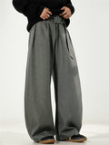 Men's Chic Retro Solid Color Pleated Drape Scimitar Wide Leg Pants