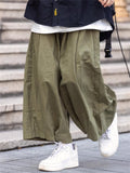 Japanese Style Summer Loose Casual Cargo Cropped Pants For Women