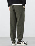 Men's Cotton Loose Fit Cargo Jogger Pants Casual Daily Wear