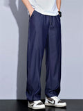 Men's Summer Comfy Drape Drawstring Wide Leg Denim Pants