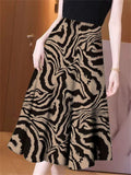 Women's Korean Style Printed A-Line Skirts