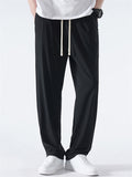 Men's Summer Breathable Ice Silk Loose Straight Leg Casual Pants