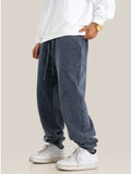 Men's Cotton Retro Large Size Distressed Jogger Sweatpants