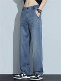 Men's Summer Comfortable Loose Straight Leg Retro Denim Pants