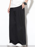 Men's Summer Trendy Solid Color Casual Wide Leg Pants