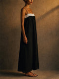 Womens Floral Lace Spaghetti Strap Summer Maxi Dress