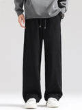 Men's Solid Color Casual Straight Wide Leg Sweatpants
