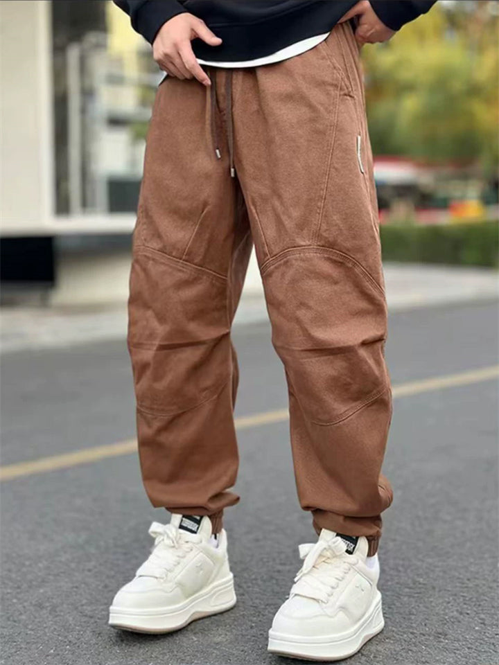 ‌Men's American Style Loose Fit Utility Cargo Jogger Pants Casual Streetwear‌