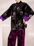 Neo-Chinese Style Embroidery Sequin Women's Jackets