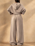 Women Oversized Hoodie and Wide Leg Pants Two Piece Lounge Set