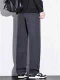 Men's Casual Straight Leg Side Patchwork Pants