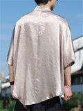 Men's Summer Cool Lapel Loose Short Sleeve Shirts