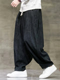 Men's Winter Thicken Comfy Loose-Fit Corduroy Bloomers Pants
