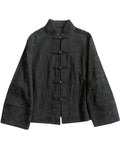 Women's Elegant Stand Collar Mandarin Button Tang Suit Shirt