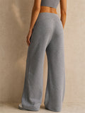 Women Wide Leg High Waist Soft Yoga Lounge Pants