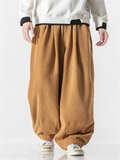 Men's Winter Corduroy Trendy Loose Floor-Length Harem Pants