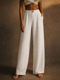 Women Comfy Wide Leg Trousers High Waist Summer Pants