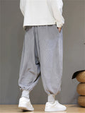 Men's Chinese Style Streetwear Corduroy Autumn Harem Jogger Pants