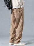 ‌Men's Autumn Retro Loose Fit Corduroy Casual Wide Leg Pants
