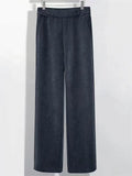 Comfy Straight Wide Leg Pants for Men with High Waist and Button Details