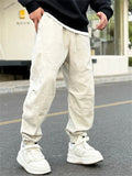 ‌Men's American Style Loose Fit Utility Cargo Jogger Pants Casual Streetwear‌