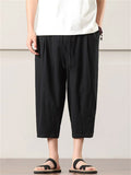 Men's Summer Lightweight Loose Fit Harem Beach Capri Pants