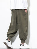 Men's Autumn Casual Geometric Texture Wide Leg Jogger Pants