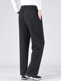 Men's Comfy Loose Straight Leg Casual Elastic Waist Pants