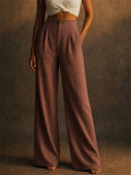 Women Comfy Wide Leg Trousers High Waist Summer Pants